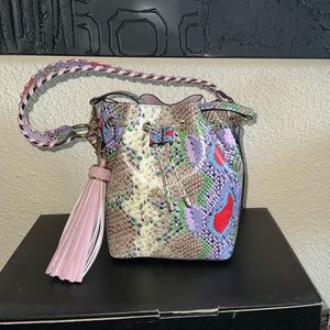 ALDO Multicolored Reptile Print Handbag